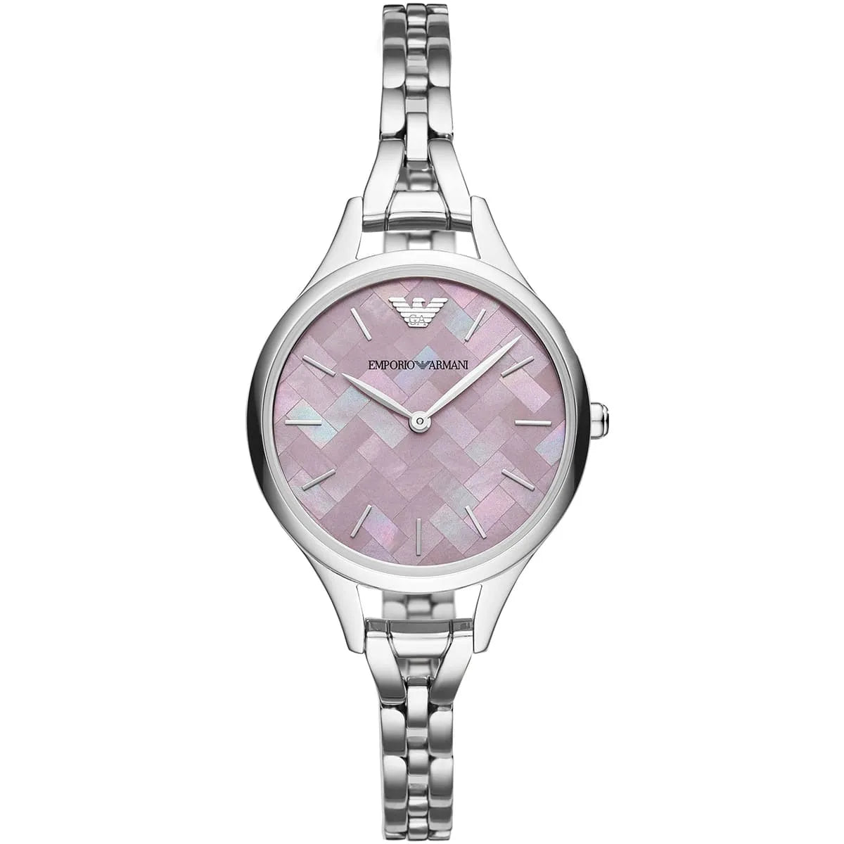 Emporio Armani Aurora AR11122 Women’s Watch – Purple Dial Stainless Steel Elegant Slim Fashion Watch