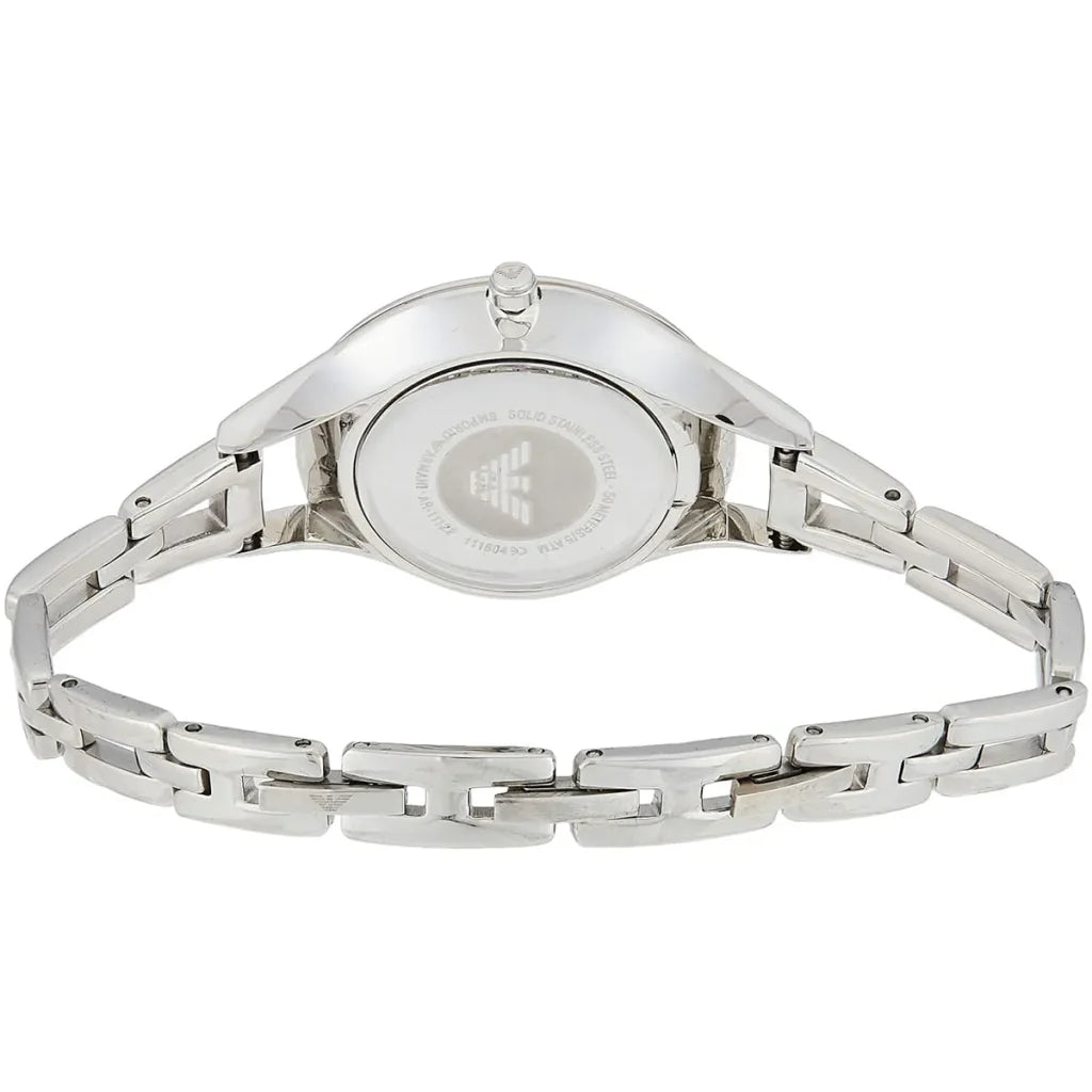 Emporio Armani Aurora AR11122 Women’s Watch – Purple Dial Stainless Steel Elegant Slim Fashion Watch
