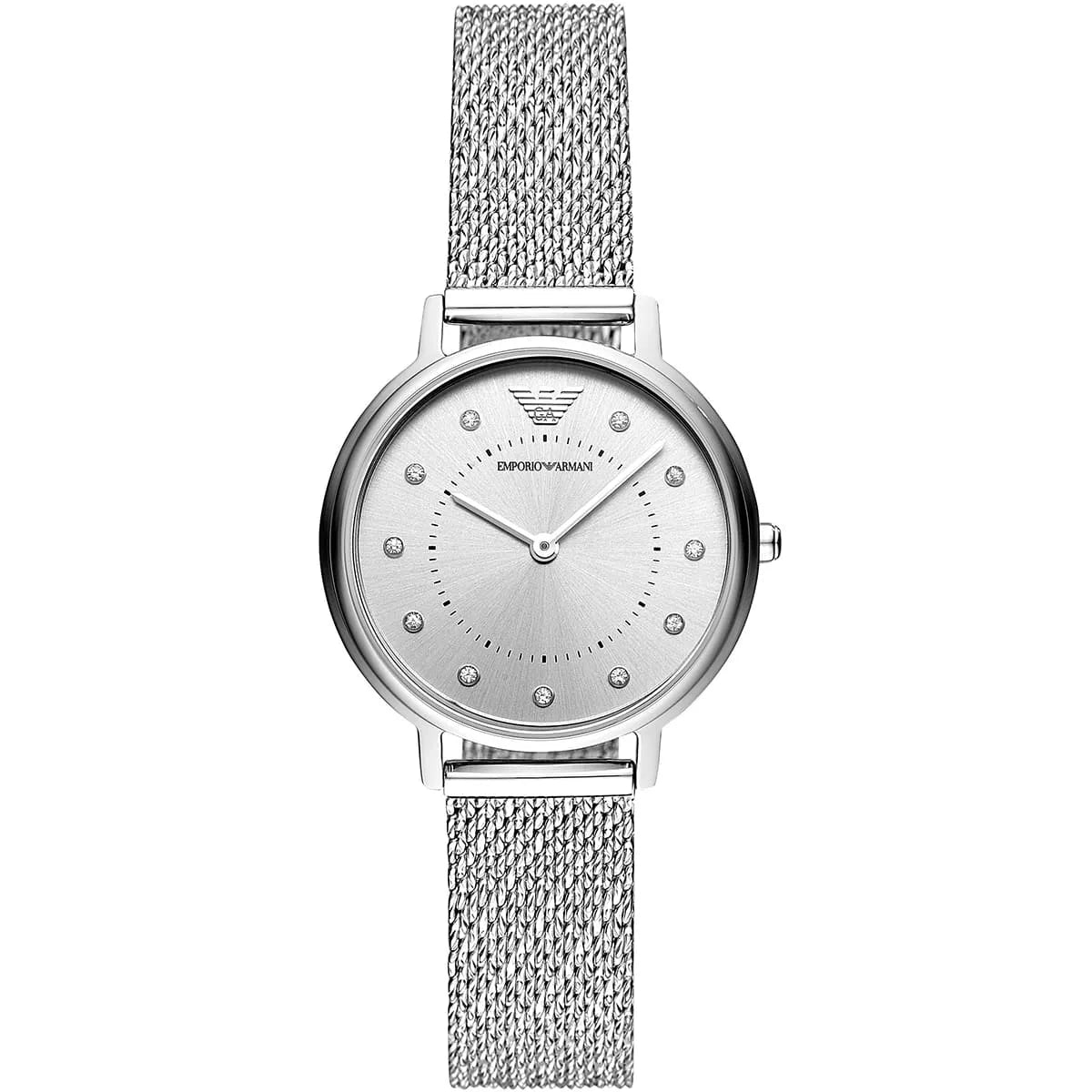 Emporio Armani Kappa AR11128 Women’s Watch – Silver Dial Stainless Steel Ultra-Light Elegant Fashion Watch
