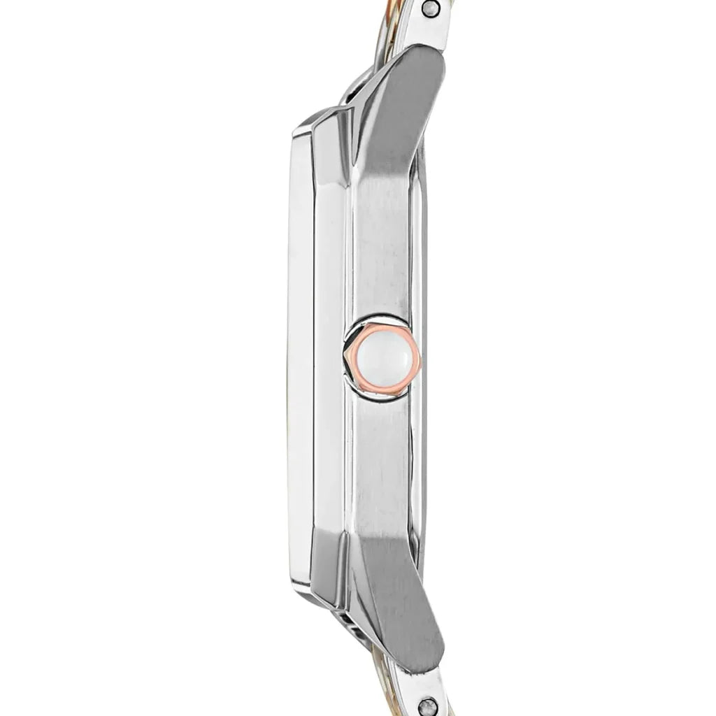 Emporio Armani Gioia AR11146 Women’s Watch – Square White Dial Two-Tone Stainless Steel Elegant Fashion Watch