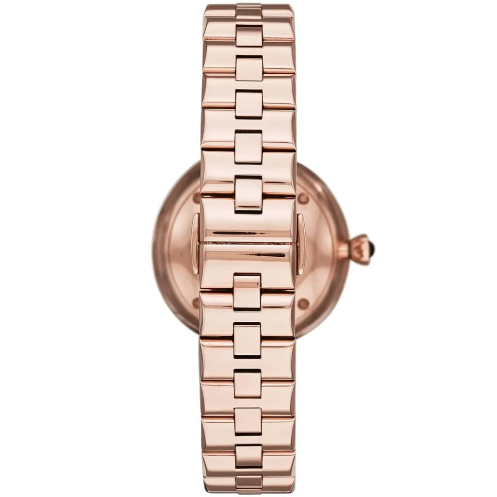 Emporio Armani Arianna AR11197 Women’s Watch – Black Dial Rose Gold Stainless Steel Elegant Fashion Watch