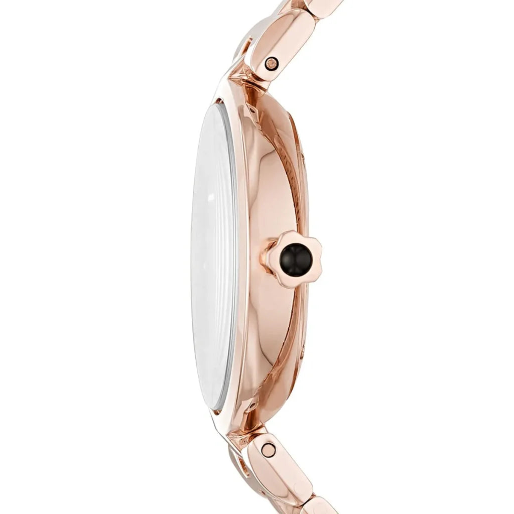 Emporio Armani Arianna AR11197 Women’s Watch – Black Dial Rose Gold Stainless Steel Elegant Fashion Watch