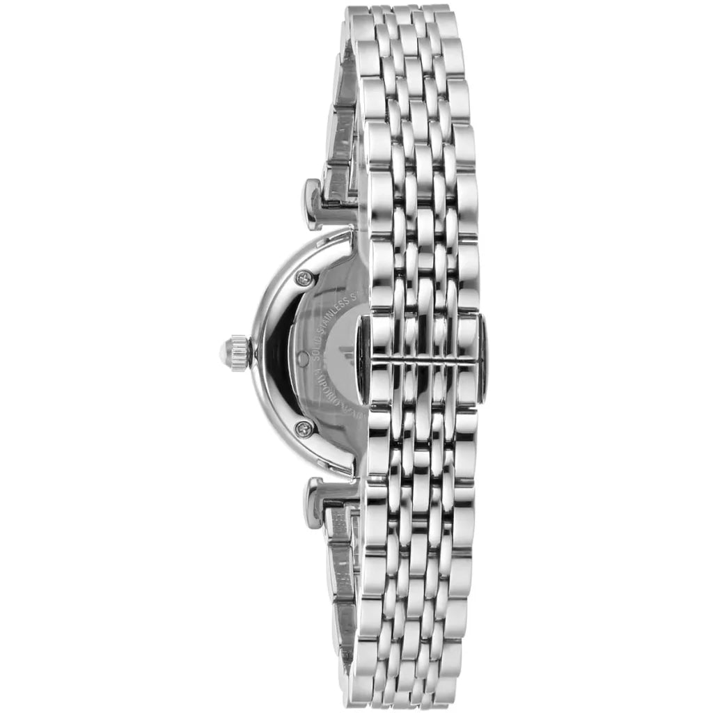 Emporio Armani Gianni T-Bar AR11204 Women’s Watch – White Dial Stainless Steel Elegant Fashion Watch