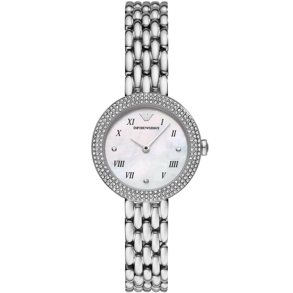 Emporio Armani Rosa AR11354 Women’s Watch – White Dial Stainless Steel Elegant Fashion Watch