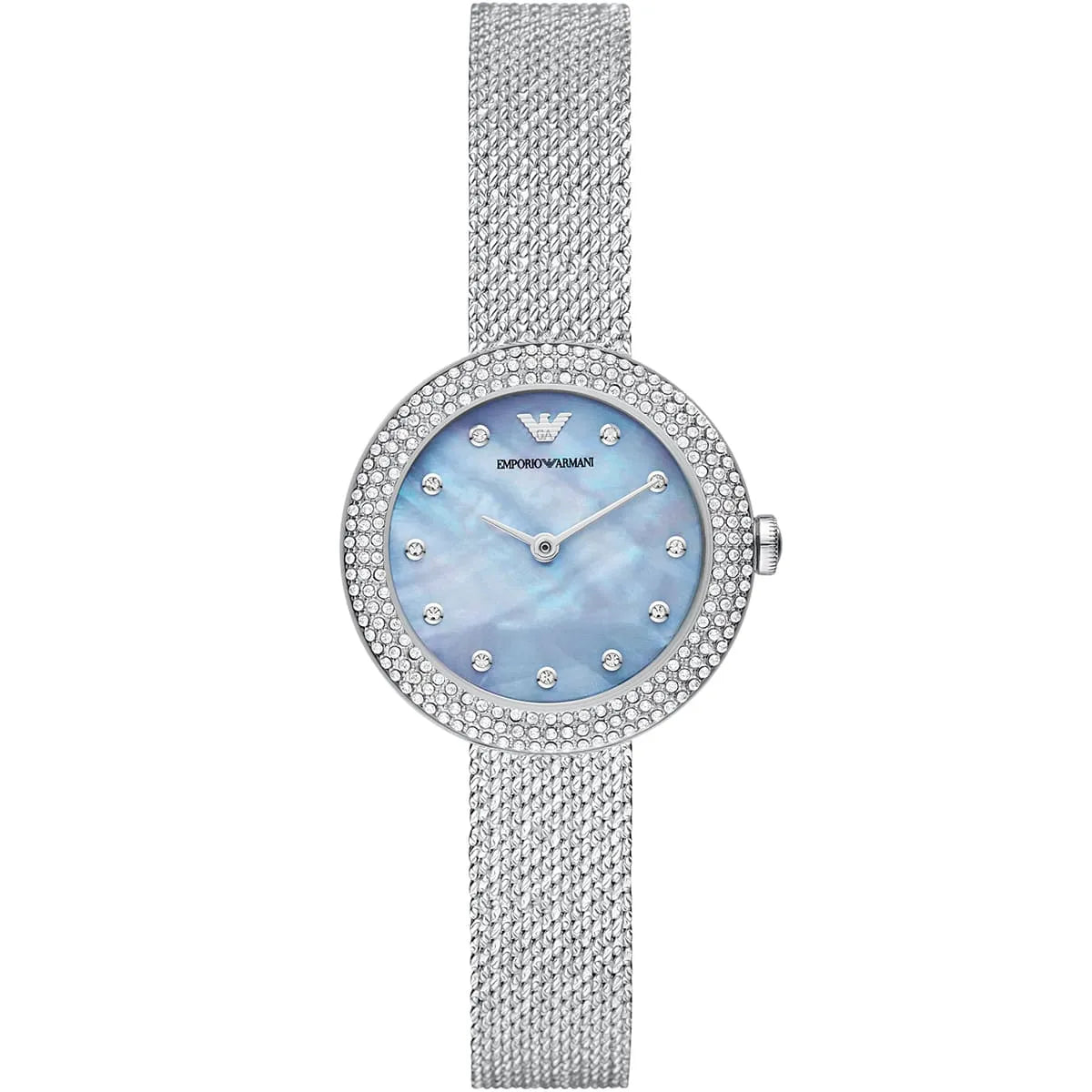 Emporio Armani Rosa AR11380 Women’s Watch – Blue Dial Stainless Steel Elegant Minimal Fashion Watch