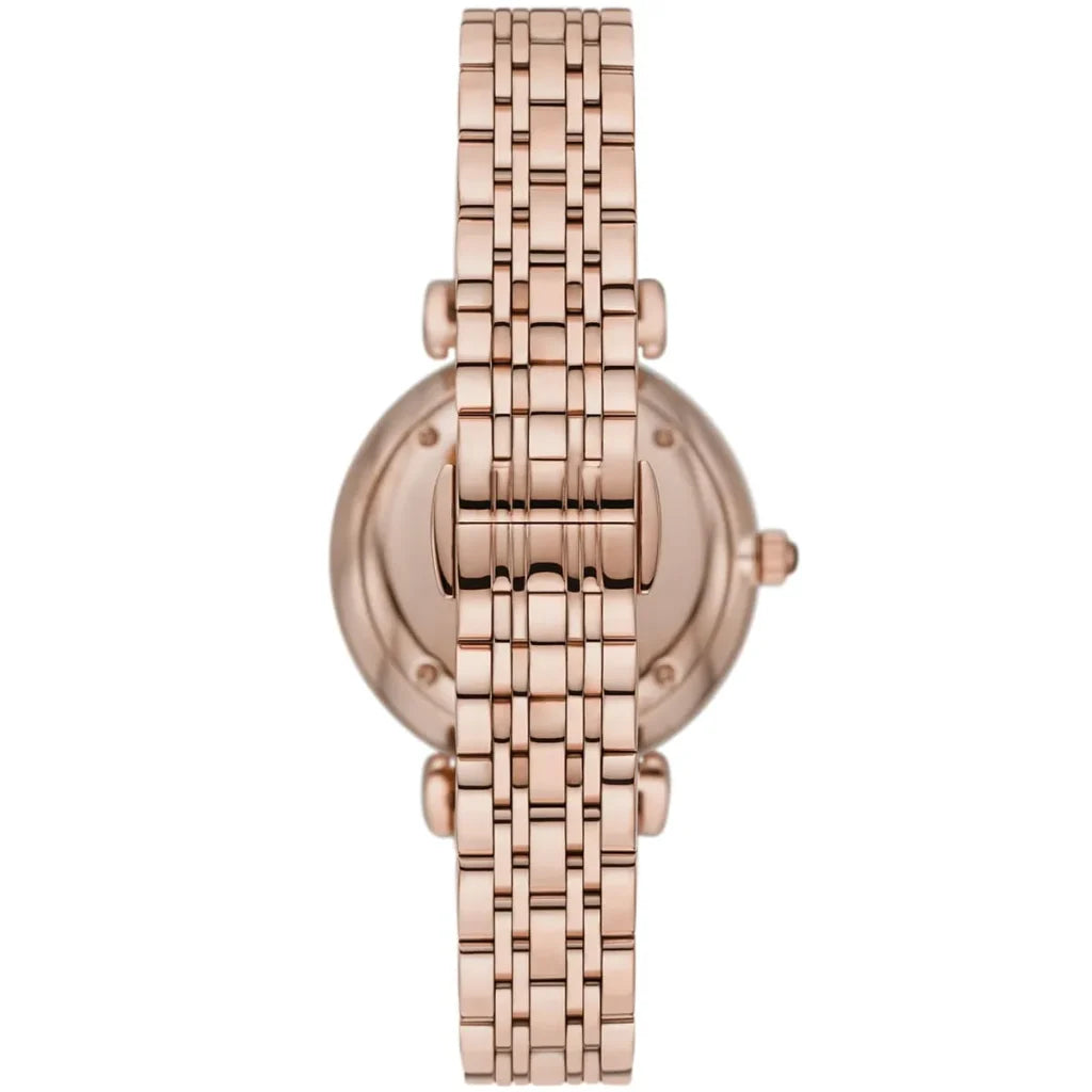 Emporio Armani Gianni T-Bar AR11423 Women’s Watch – Multicolor Dial Rose Gold Stainless Steel Elegant Fashion Watch
