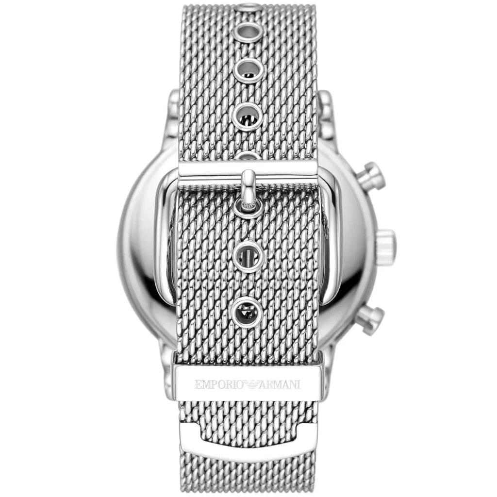 Emporio Armani AR11429 – Men’s Luigi Black Dial Stainless Steel Watch
