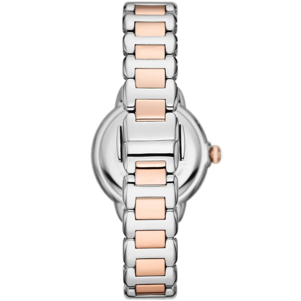 Emporio Armani AR11567 Women’s Watch – Mia Collection Two-Tone Stainless Steel (Silver & Rose Gold) 32mm Elegant Design