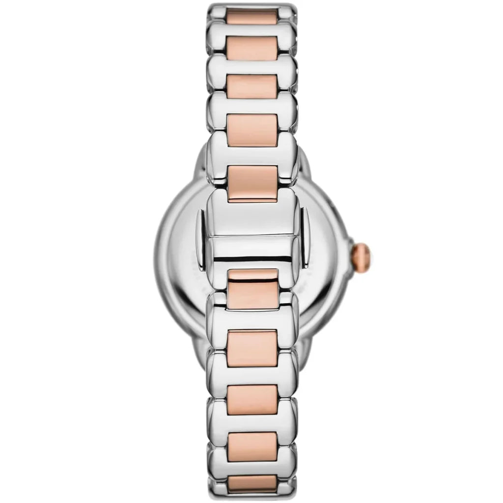 Emporio Armani AR11569 Women’s Watch – Mia Collection Two-Tone Stainless Steel (Silver & Rose Gold) Elegant 32mm Design