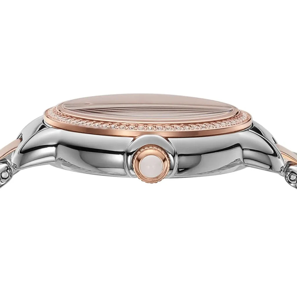Emporio Armani AR11569 Women’s Watch – Mia Collection Two-Tone Stainless Steel (Silver & Rose Gold) Elegant 32mm Design
