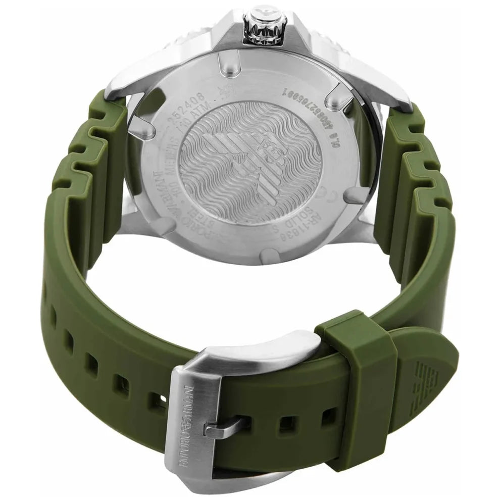 Emporio Armani AR11638 Men’s World Explorer Green Dial Analog Watch