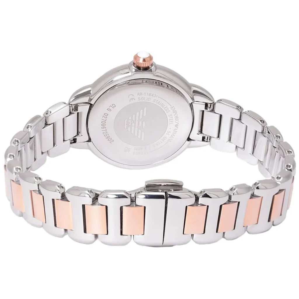 Emporio Armani Mia AR11643 Women’s Watch – Silver Dial Two-Tone Stainless Steel Elegant Fashion Watch