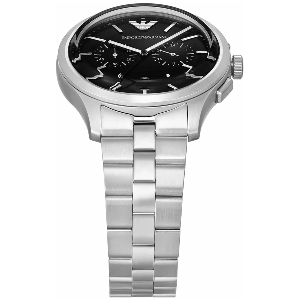 Emporio Armani Emporio Armani Dario Men’s Stainless Steel Watch AR11691 – Black Dial – 42 mm