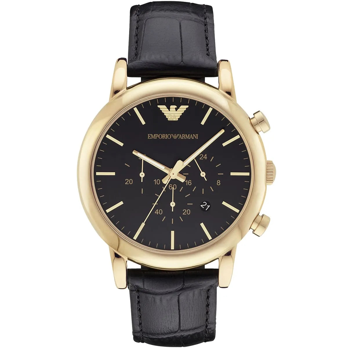 Luigi Chronograph Black Dial Men's Watch AR1917