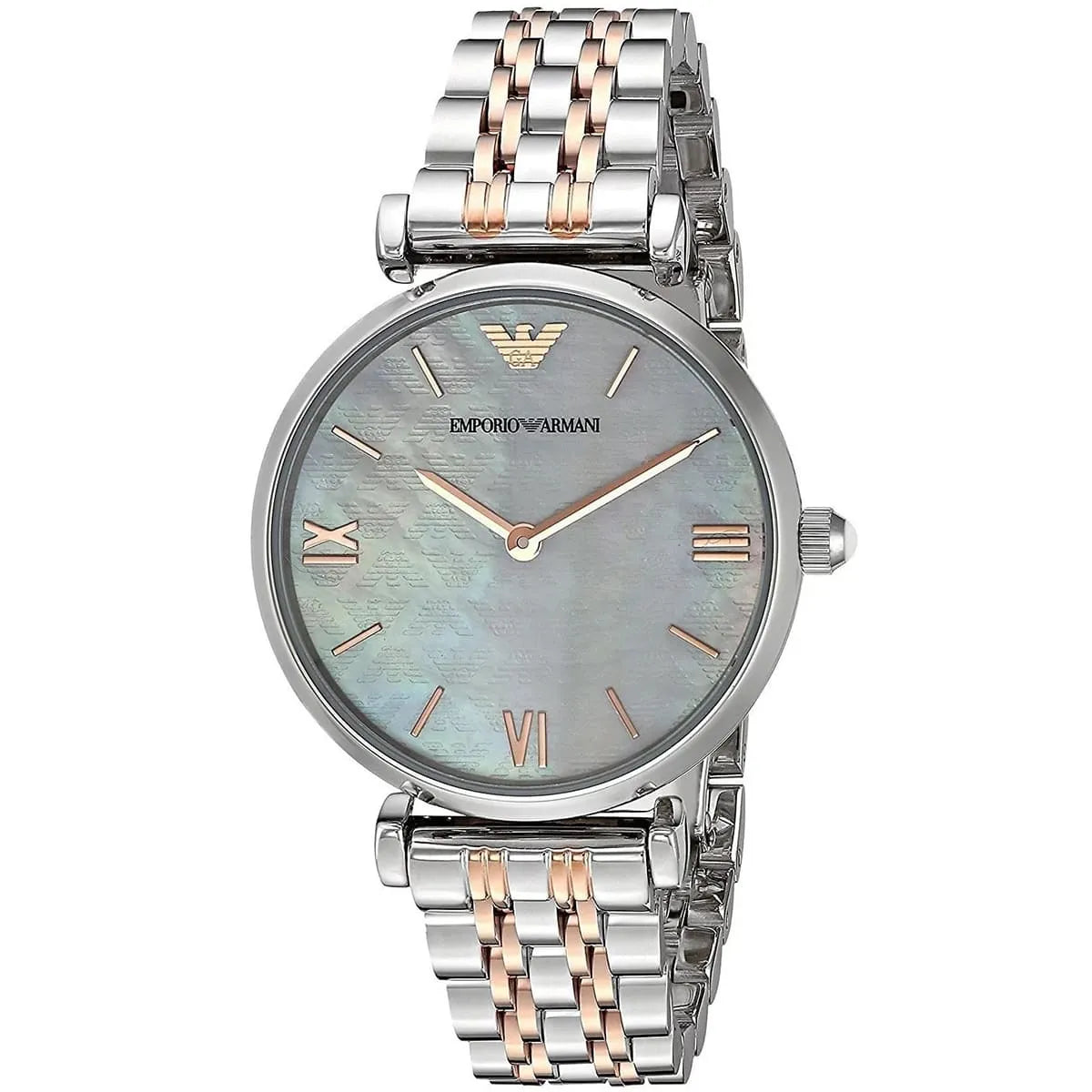 Emporio Armani Women’s Watch AR1987 – Elegant Gianni T-Bar Two-Tone Stainless Steel Quartz Timepiece