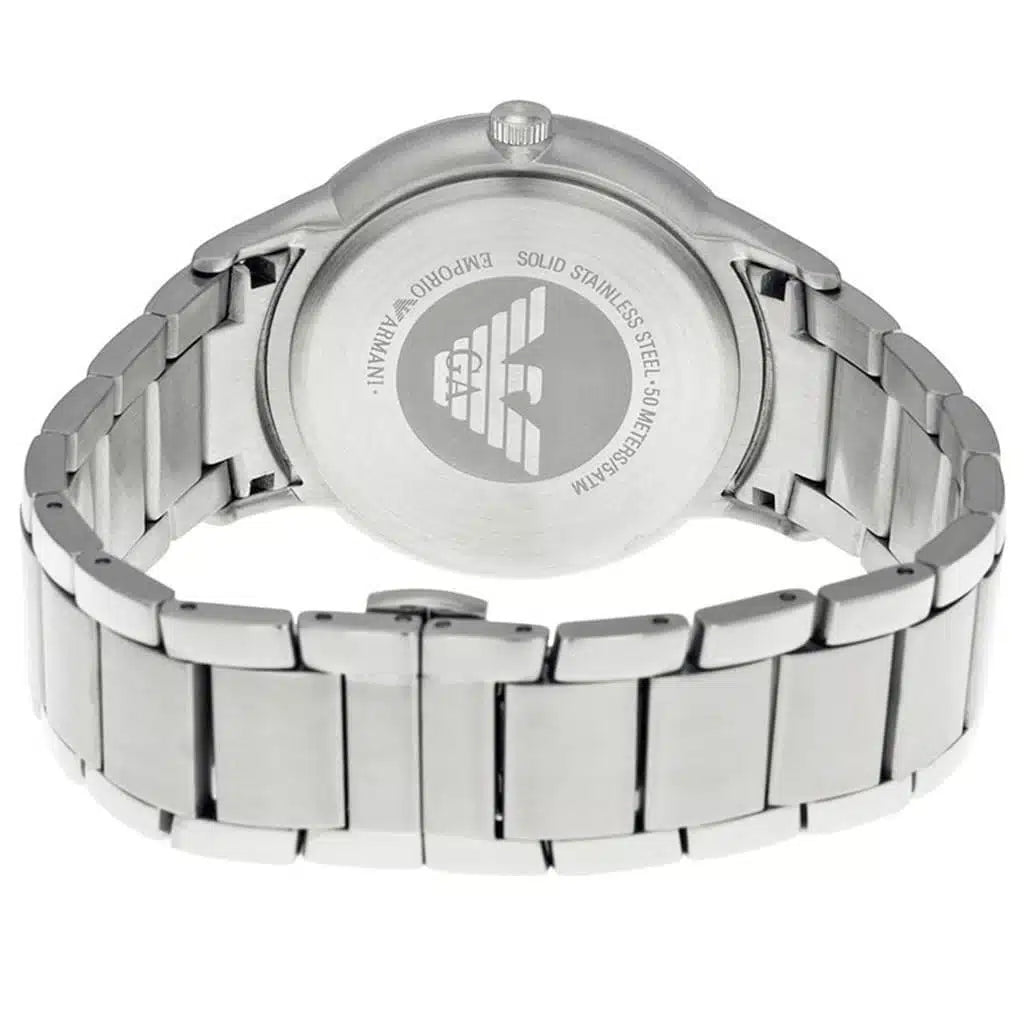 Emporio Armani Renato Large Men’s Watch AR2472 – Blue Dial, Silver Stainless Steel, 43mm