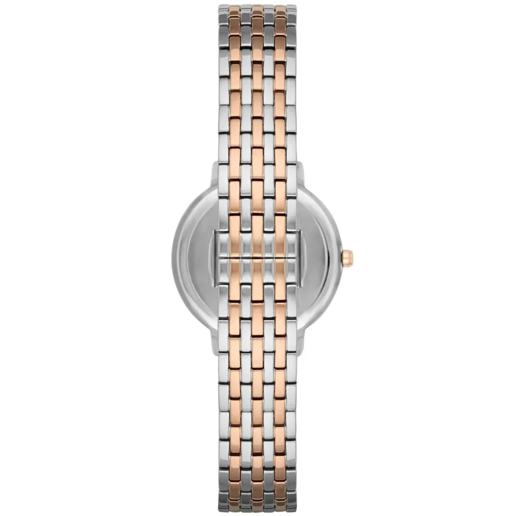 Emporio Armani Kappa Mini Men’s Watch AR2515 – White Dial, Two-Tone Silver & Rose Gold, 28mm