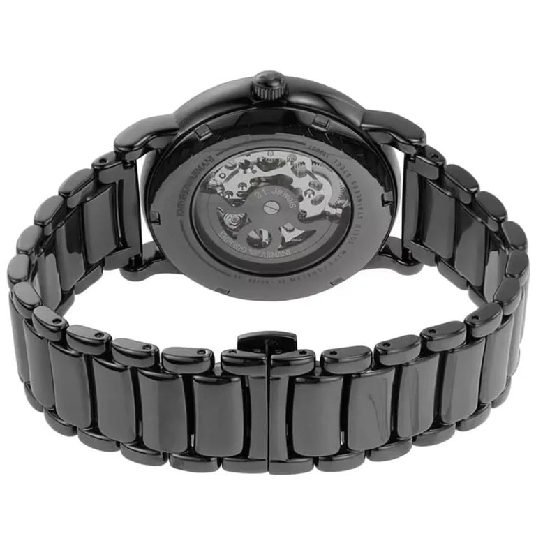 Emporio Armani Luigi Automatic Watch for Men AR60029 – Gray Dial, Stainless Steel Strap, 43mm