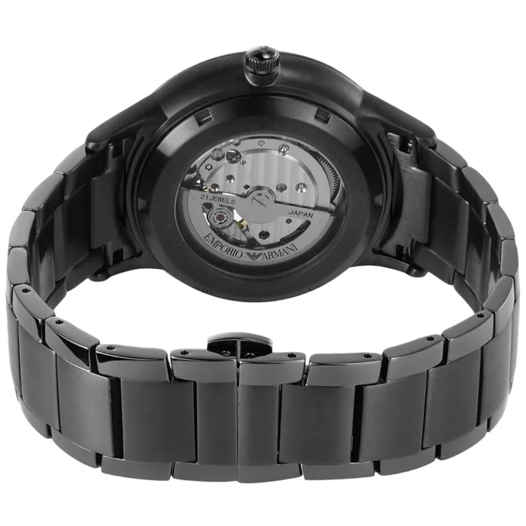 Emporio Armani Renato AR60056 Men’s Automatic Watch – Blue Dial & Stainless Steel Bracelet | 43mm Luxury Mechanical Timepiece