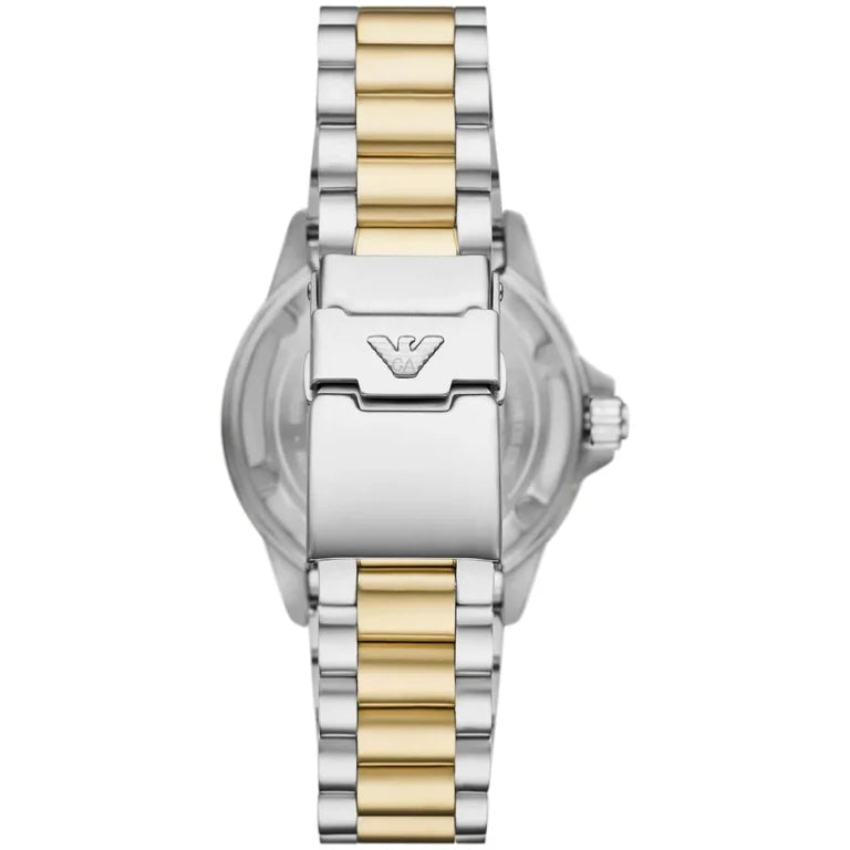 Emporio Armani Sea Explorer Men’s Automatic Watch – Two-Tone Stainless Steel | 200M Water Resistant | Model AR60089