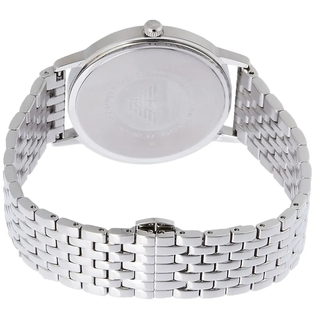 Emporio Armani Kappa AR80014 Men’s Watch – White Dial Stainless Steel Elegant Fashion Watch