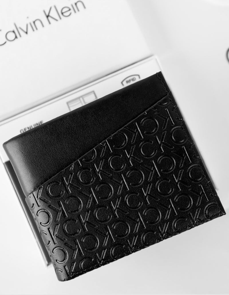 CK Black Leather Wallet For Men #25