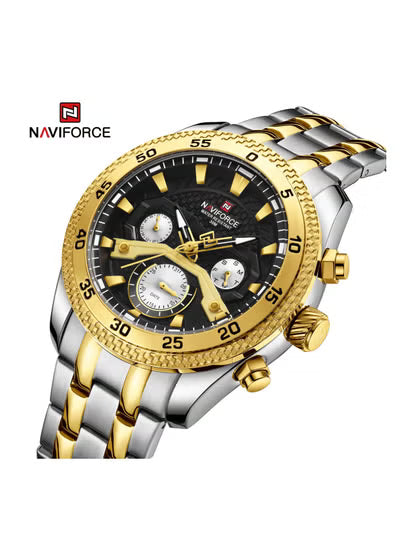 Naviforce Men's Chronograph Two-Tone Stainless Steel Watch NF9222G/B
