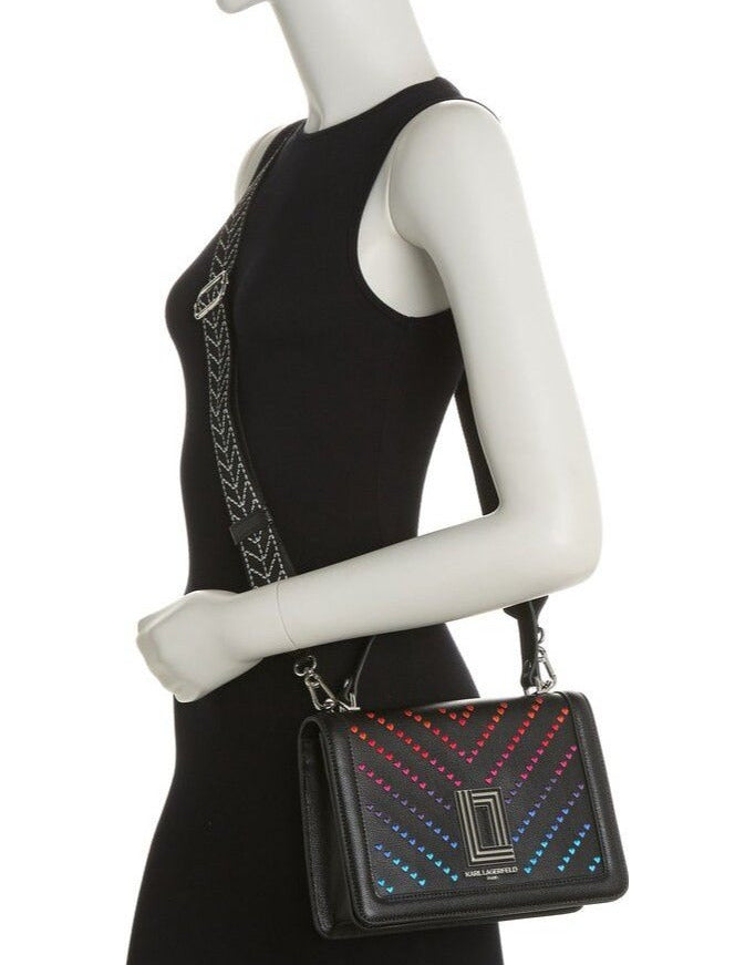 KL Heart Leather Crossbody Bag For Women 108#