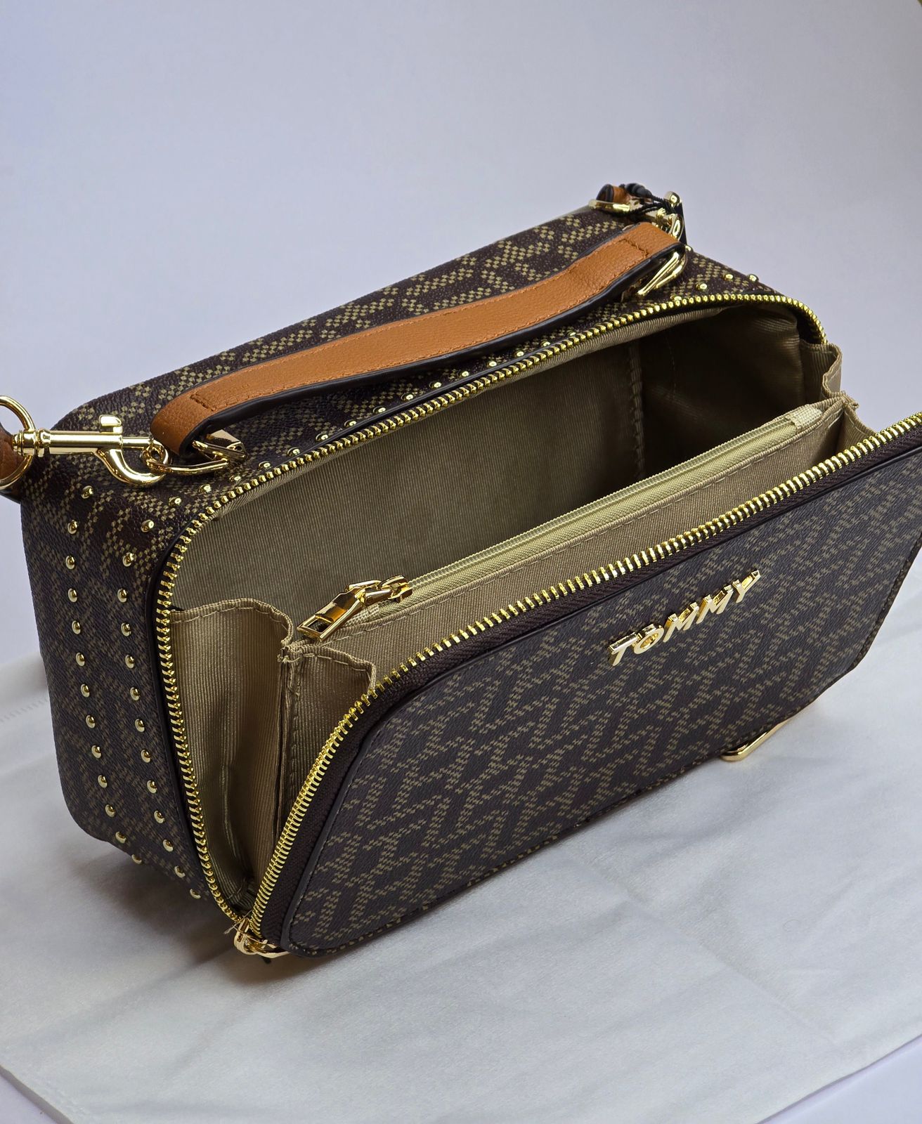 Tommy Hilfiger Brown monogram Bag For Women #36