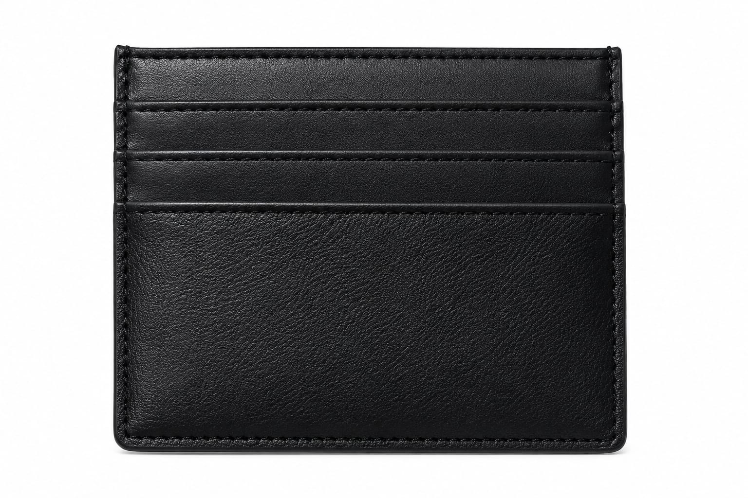 Men’s Elegant Black Card Holder – Slim Design with Premium Finish#18