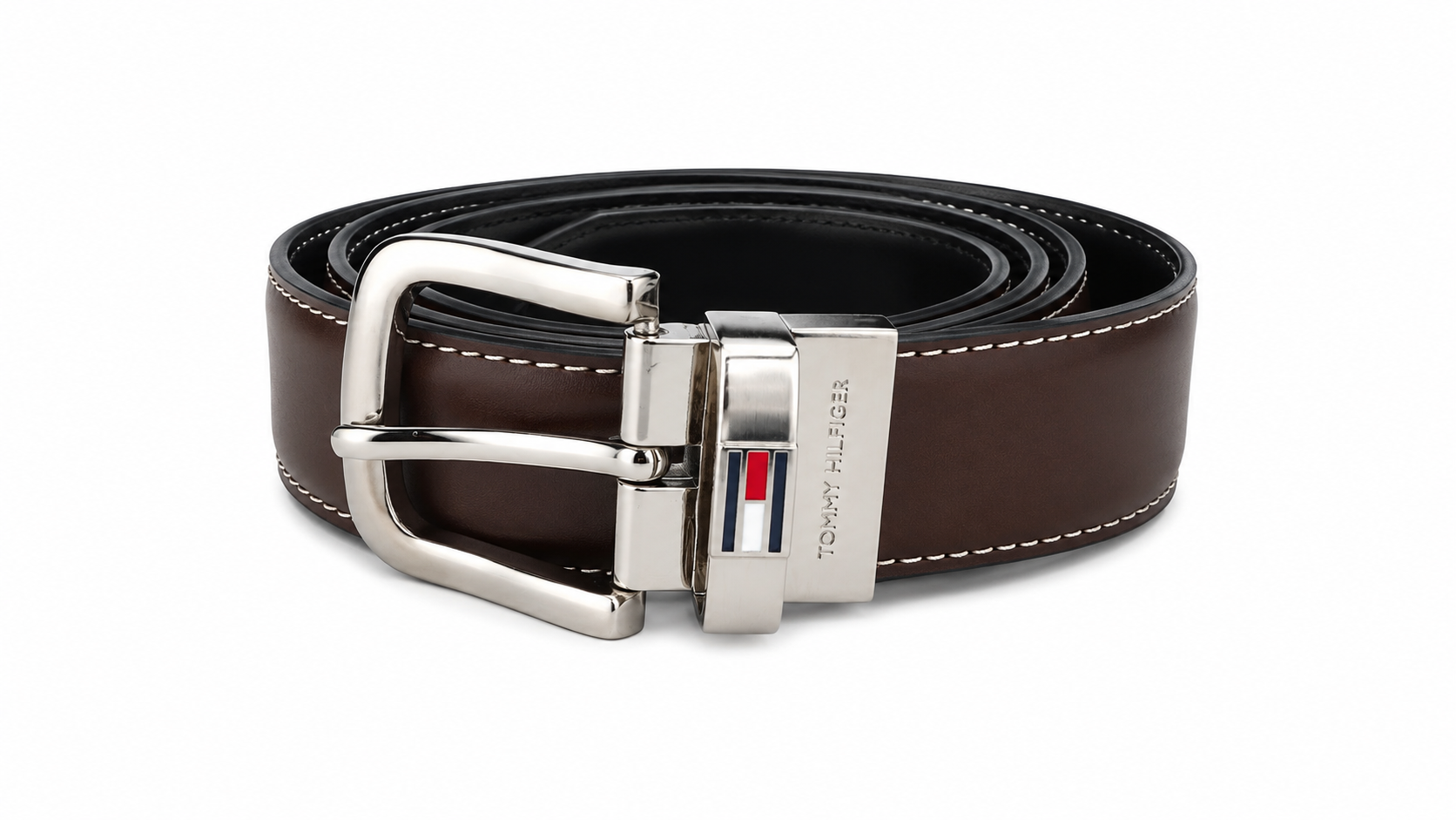 Tommy Hilfiger Men's Luxury Gift Set – Wallet & Reversible Leather Belt#09