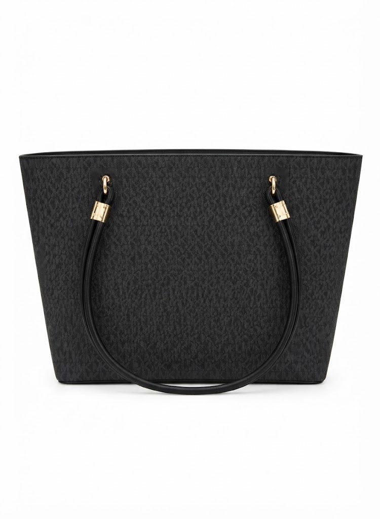 Michael Kors Signature Logo Large Tote Bag – Black#0052