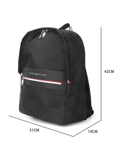 Tommy Hilfiger Men’s Black Backpack TC980CB0 – Premium Everyday & Laptop Bag#68