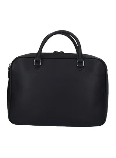 Armani Exchange Black Laptop Bag- Eco-Leather #0004