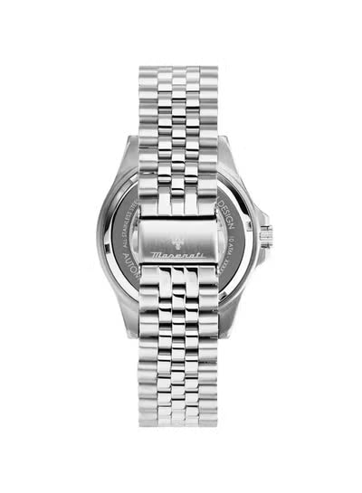 Maserati R8823140011 Men’s Automatic Stainless Steel Watch – Blue Dial, Silver Metal Strap | 44mm Case | 100M Water Resistant