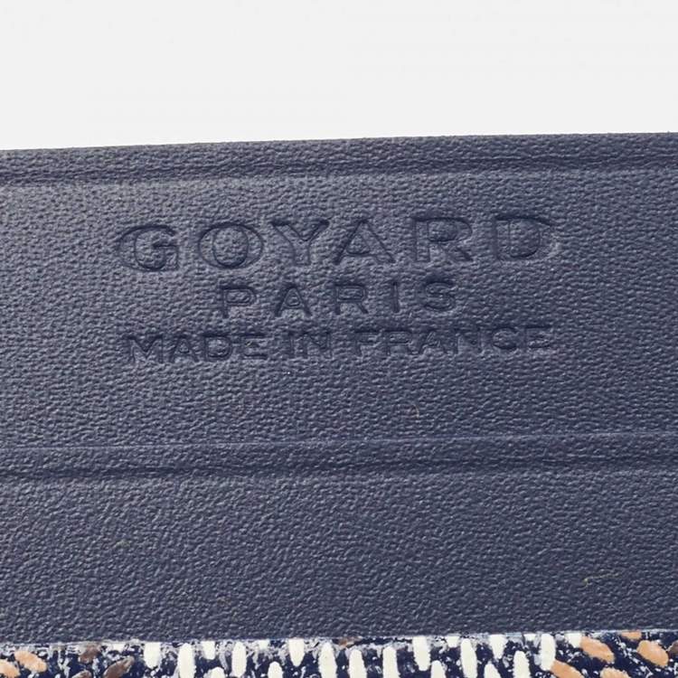 Goyard Saint-Sulpice Card Holder in Goyardine Canvas and Leather – Navy #6