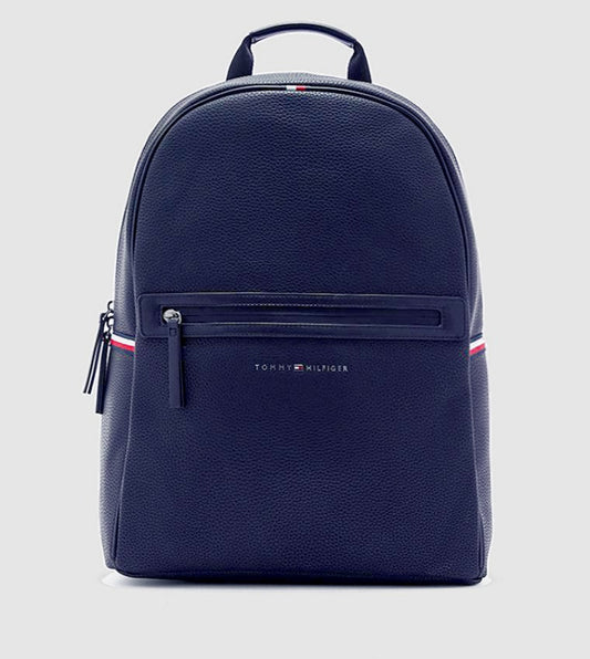 TH Navy Leather Backpack For Men 50#