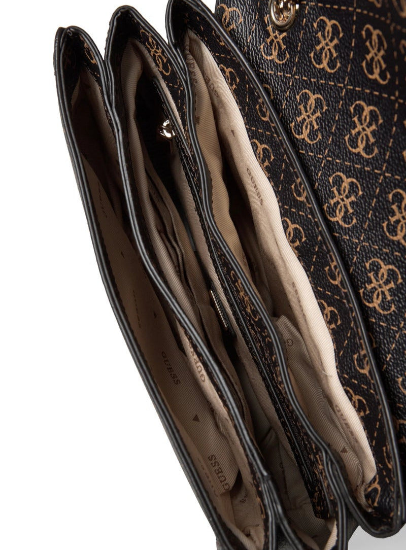 GU Brown Convertible Bag For Women 124#