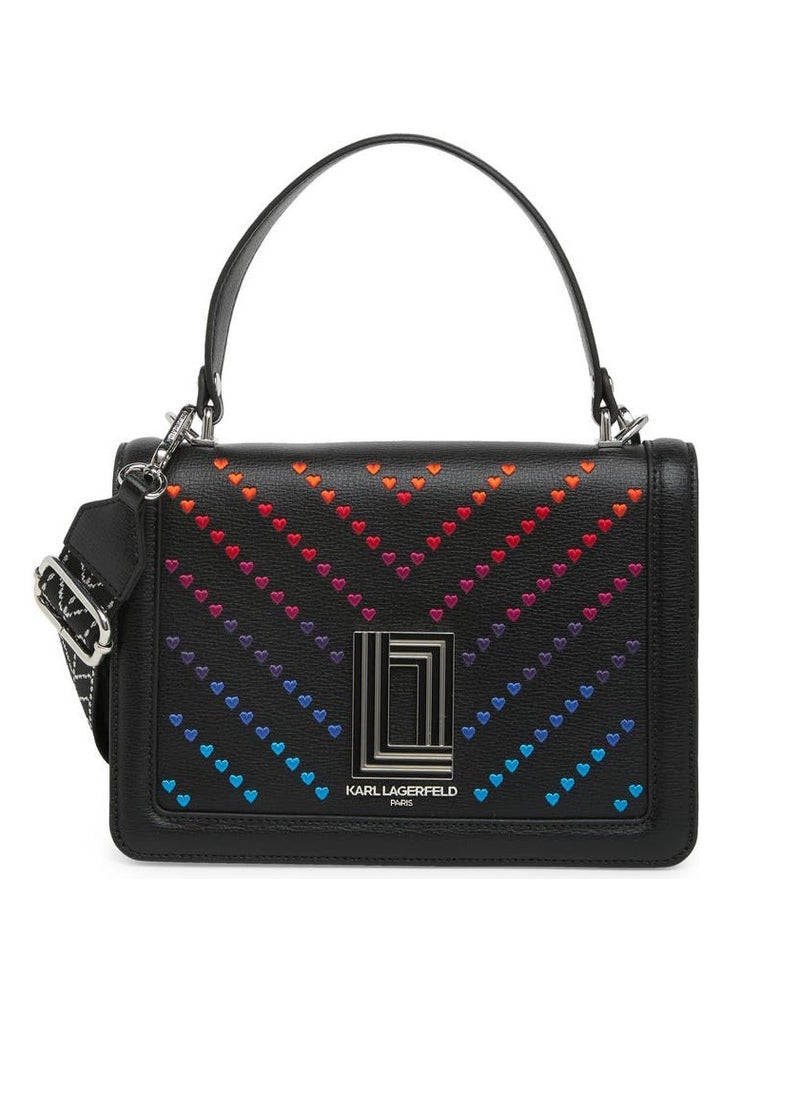 KL Heart Leather Crossbody Bag For Women #2