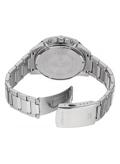 Casio Edifice EFR-303DB-2AVUPR Men's Watch – Blue Dial Stainless Steel Analog Watch for Men, Japan Quartz Movement, Stopwatch Function