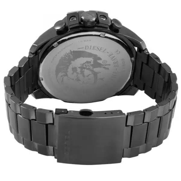 Diesel Mega Chief Men’s Watch DZ4282 – Grey Dial, Stainless Steel Strap, 54mm Quartz Chronograph