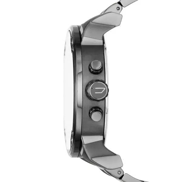 Diesel Mr. Daddy 2.0 DZ7331 Men’s Quartz Watch – Blue Dial, Grey Stainless Steel, 57mm Oversized Case