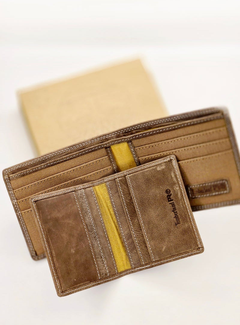 TL Brown Leather Wallet For Men #4