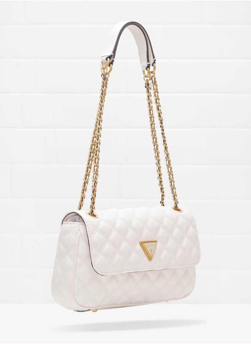 GU White Quilted Bag For Women #105