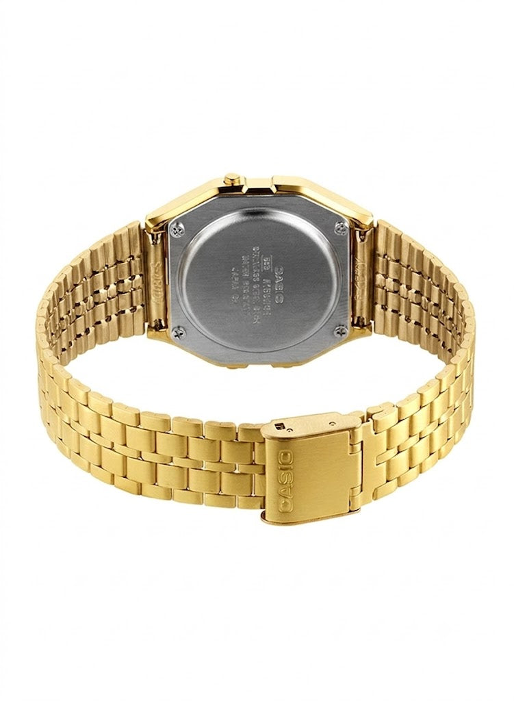 Casio A159WA Unisex Digital Watch – Stainless Steel Band with Alarm, Stopwatch & LED Light – 33.2 mm#L