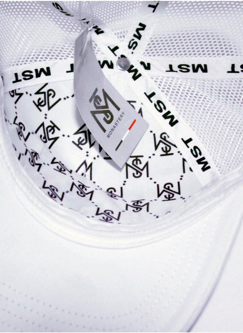 Monastery Couture Men's Cap with Logo Patch Detail