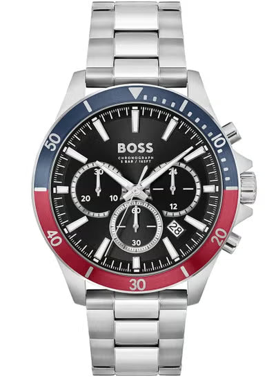Men’s Chronograph Watch – Hugo Boss Model 1514108 with Stainless Steel & Aluminium Case