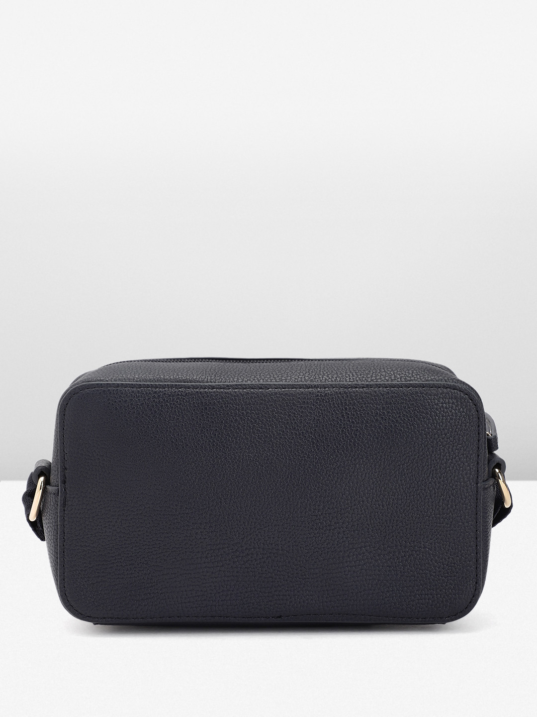 Tommy Hilfiger Striped Structured Sling Bag – Black, White & Red #21