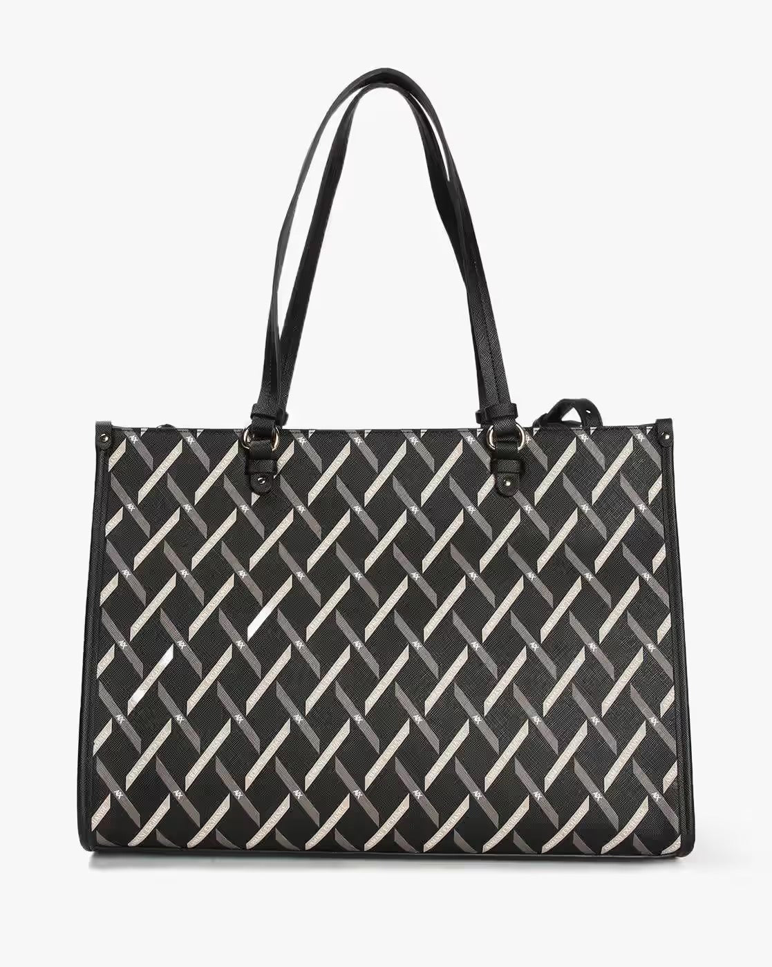 Armani Exchange All-Over Logo Print Tote Bag#0016