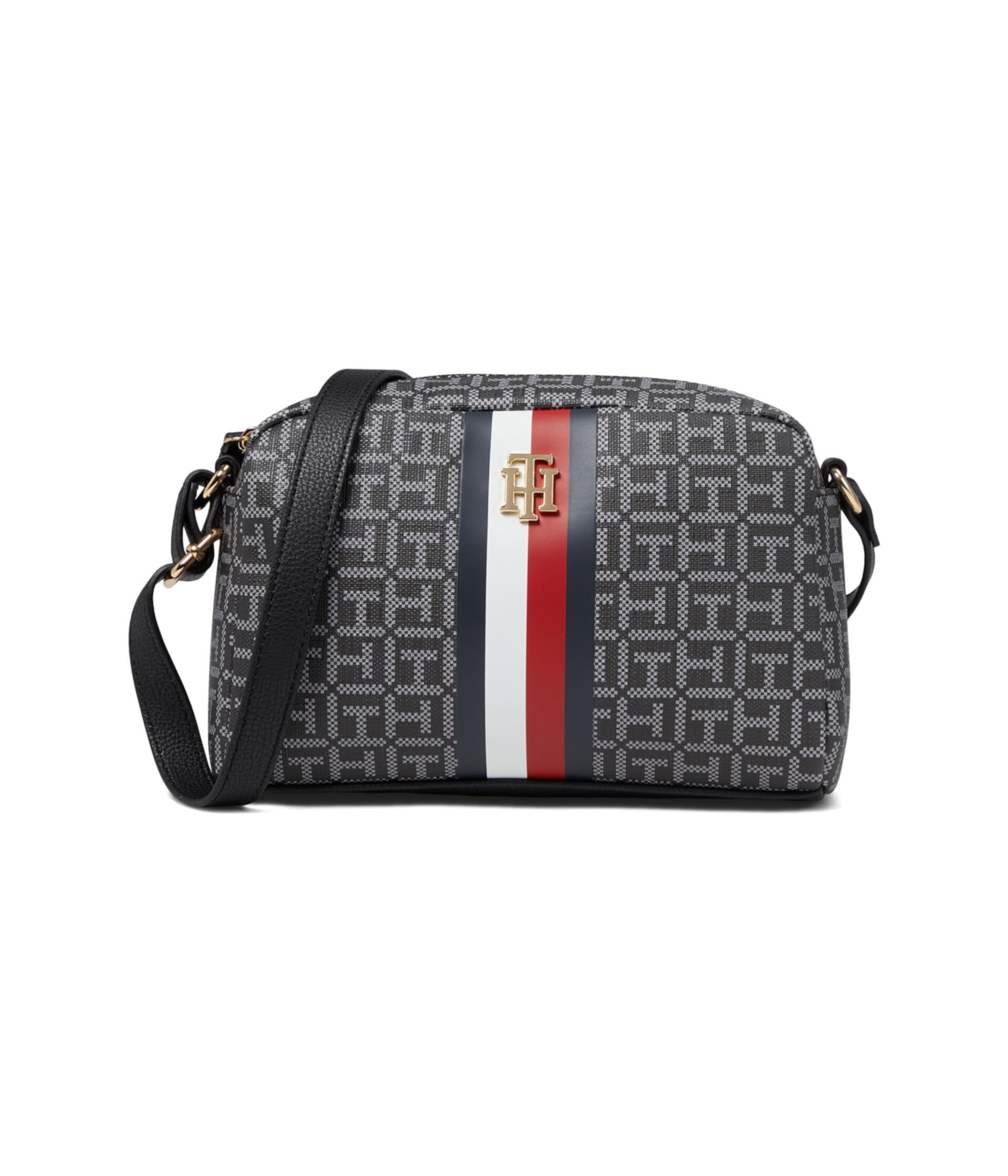Tommy Hilfiger Women's Monogram Camera Crossbody #16